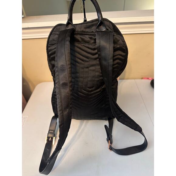 Ted Baker Backpack Black Akija Satin Quilted Bow Large School Travel Bag - Picture 9 of 13